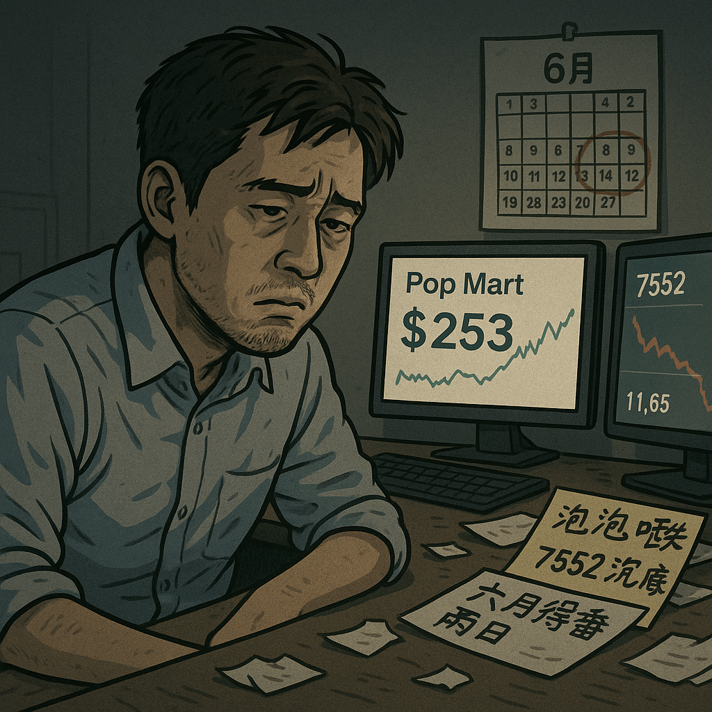 《百萬真倉》Day 37｜六月尾聲我仍輸．泡泡唔跌．TQQQ再升．只剩兩日可以翻身？