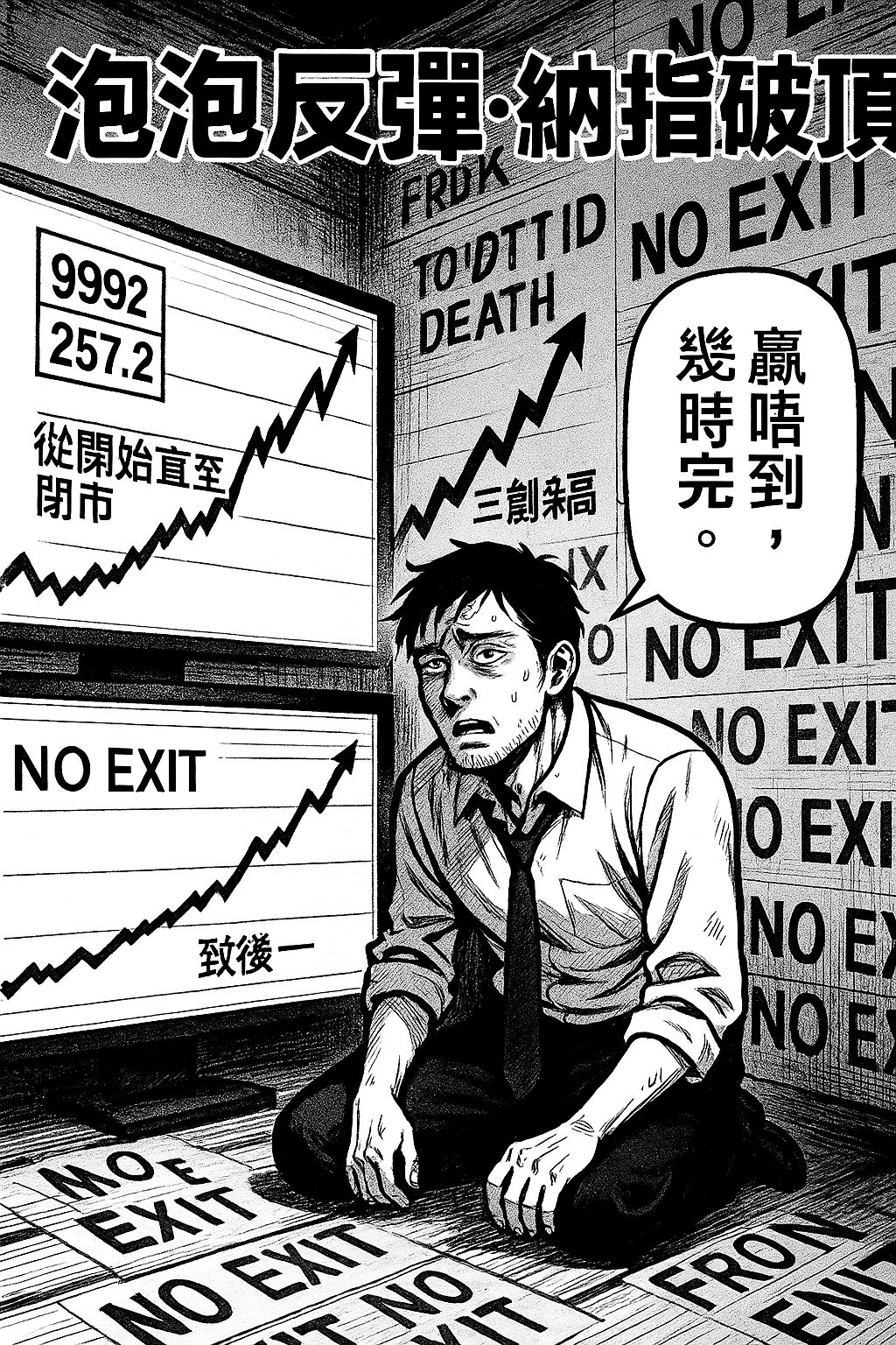 《百萬真倉》Day 56｜9992 $257.2．納指破頂無止境，我嘅倉已唔再需要止蝕，因為無得止