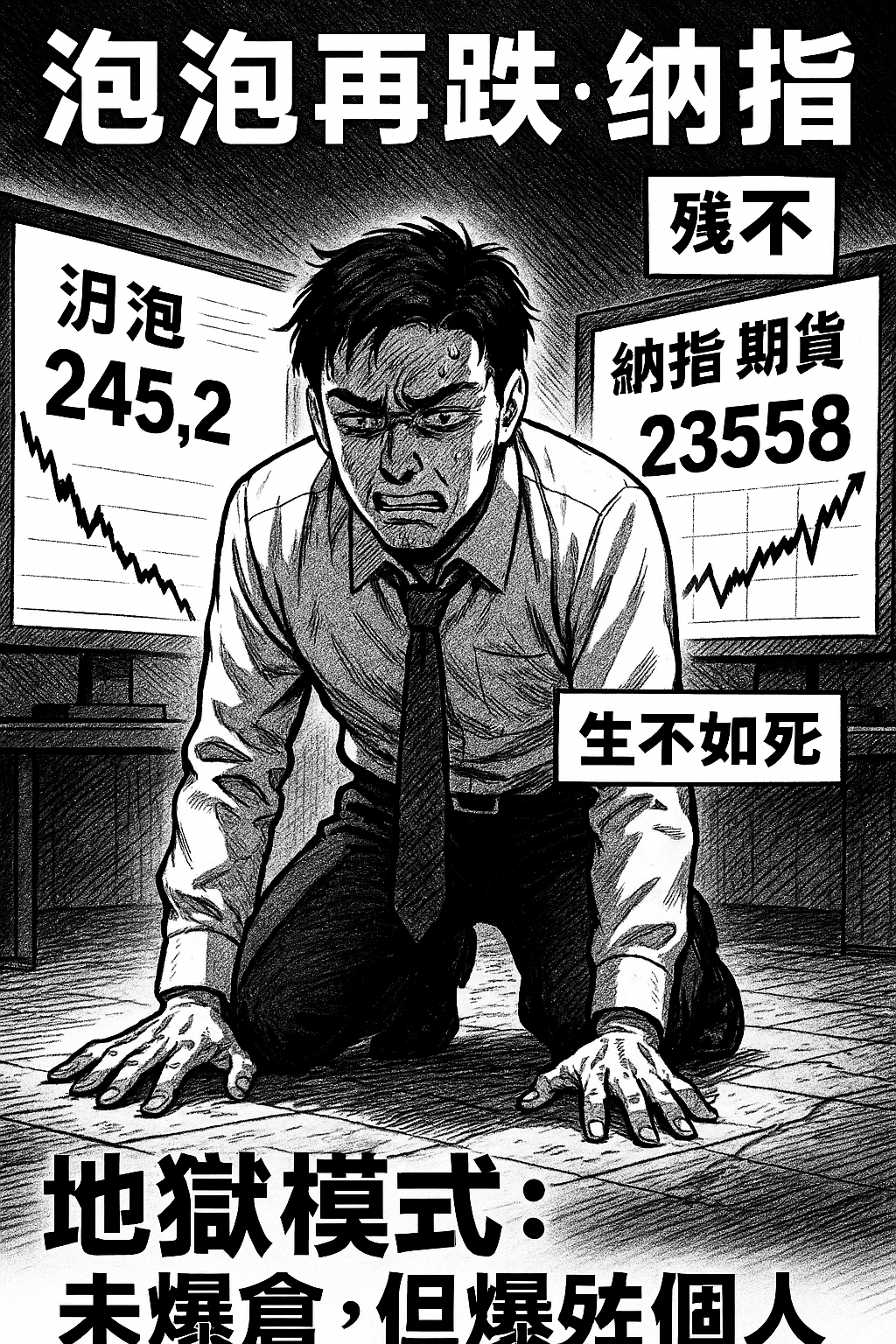 《百萬真倉》Day 55｜9992 $245.2．納指期貨23558，再破頂，我輸到冇靈魂