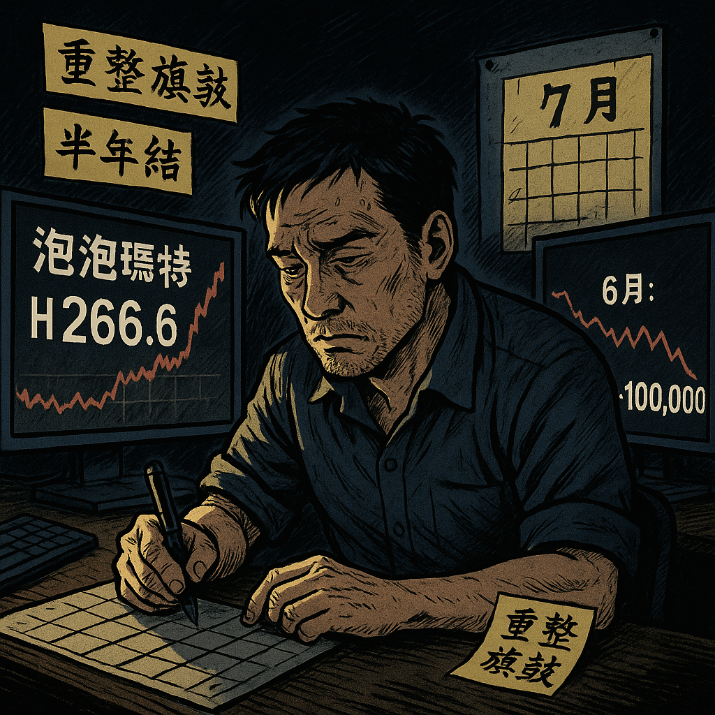 《百萬真倉》Day 38｜半年結．泡泡升穿天靈蓋．六月重創．我仍然未投降