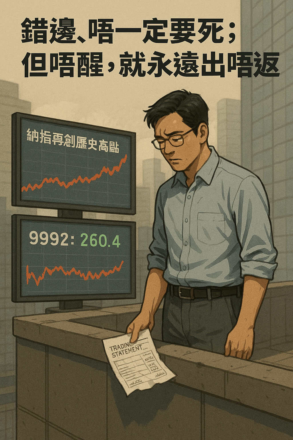 《百萬真倉》Day 48｜9992 $260.4．納指再創高峰．我唔敢望倉，只敢望遠方