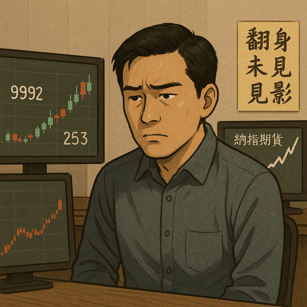 《百萬真倉》Day 42｜新星期開始，泡泡微升納指爆頂，我依然困在錯邊